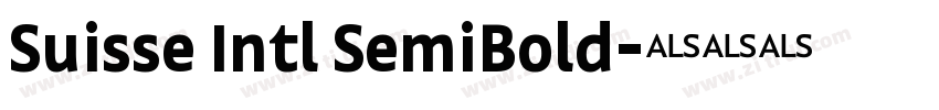 Suisse Intl SemiBold字体转换